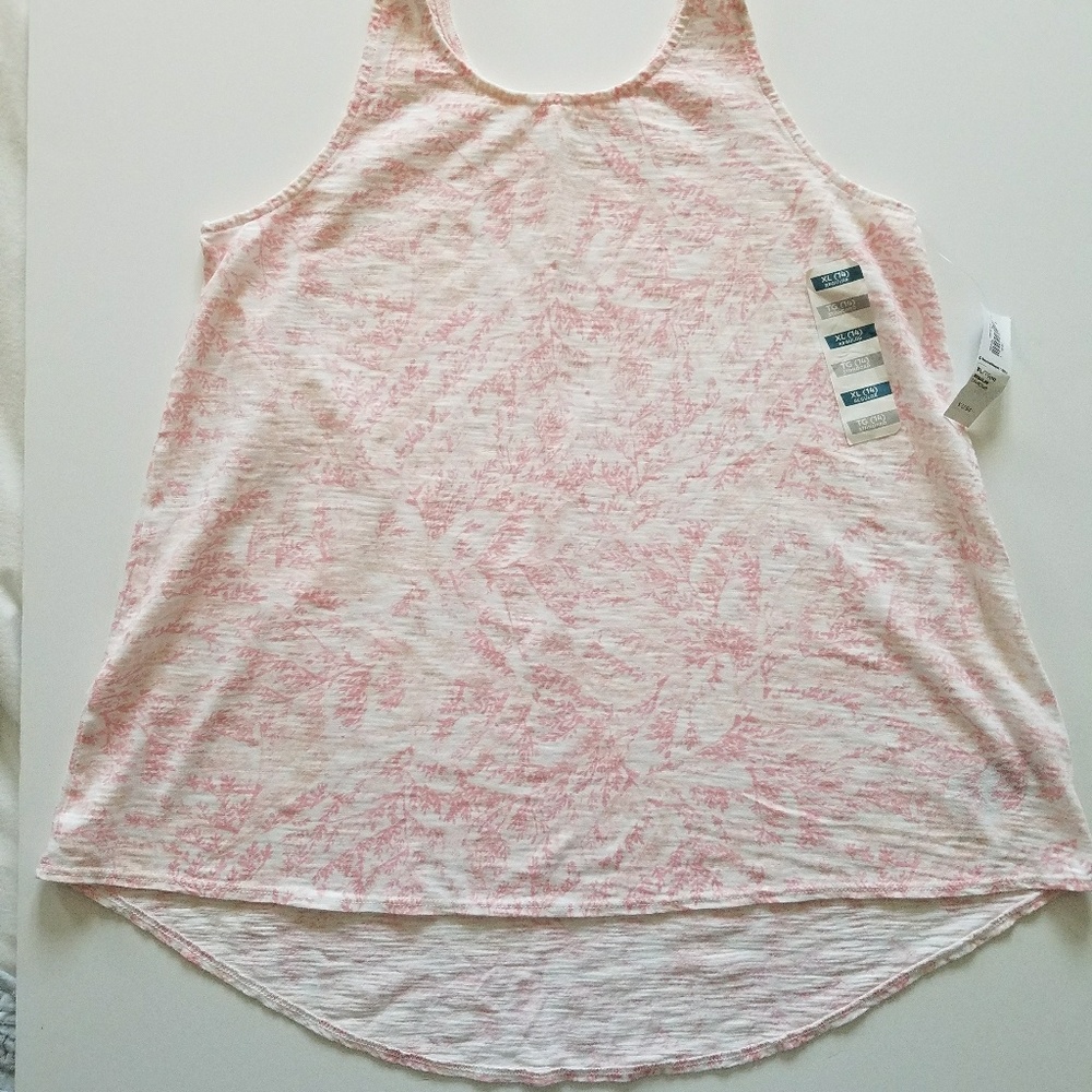 Old Navy Pink & White Tank Top ( NWT, XL Girls)